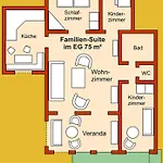 Stranddistel, Haus Gudrun Familiensuite 1 *